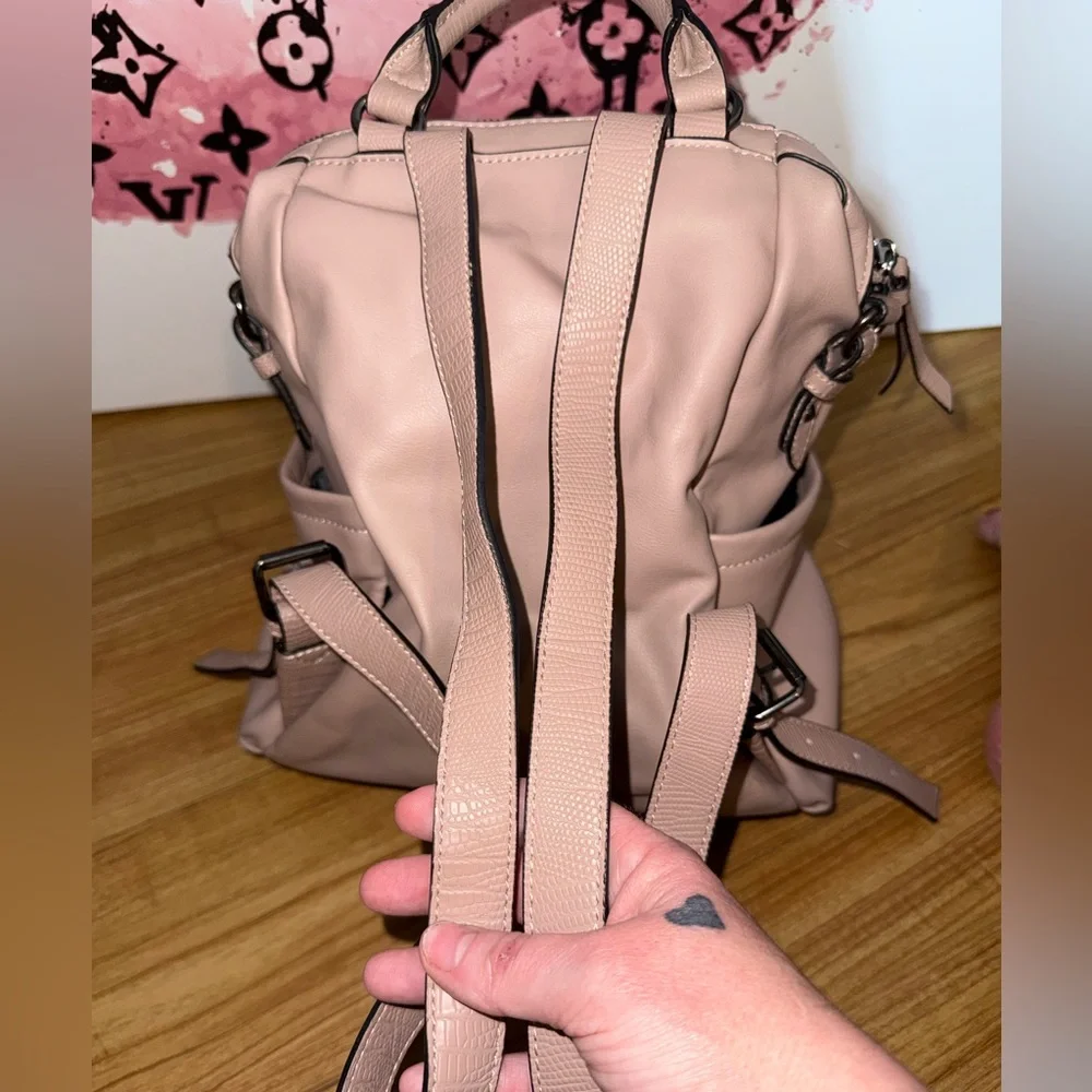 Simply Vera Vera Wang Convertible Backpack - Dusty Rose